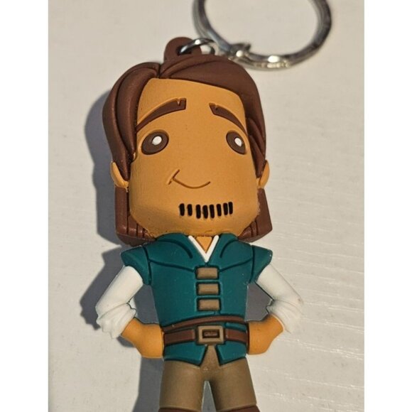 Disney Princess Series 14 Collectors Figural Keyring Flynn Rider Figure Keychain - Picture 1 of 5